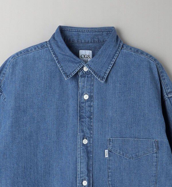 California General Store「＜CGS.＞オーガニック コットン デニム A.N レギュラーカラー シャツ」|シャツ・ブラウス|