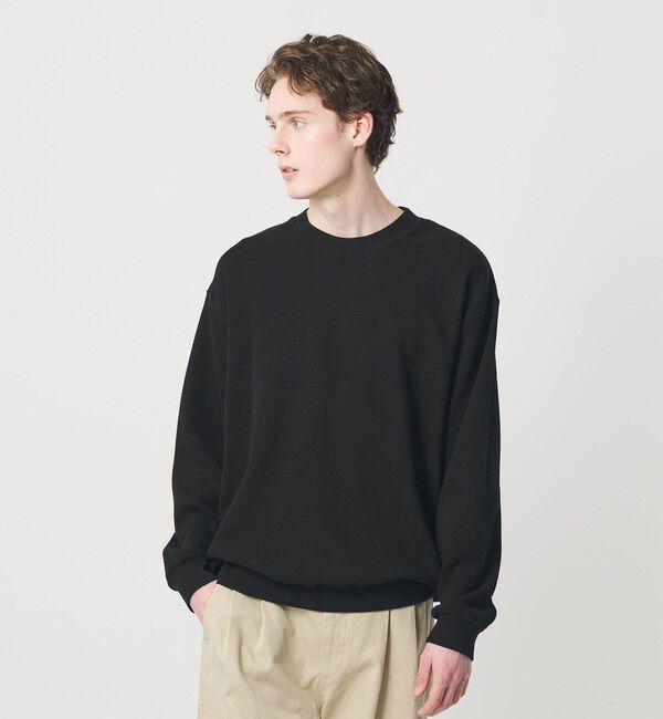 BEAUTY&YOUTH UNITED ARROWS「ライスサーマル バルーン クルーネック カットソー」|Tシャツ・カットソー|NAVY