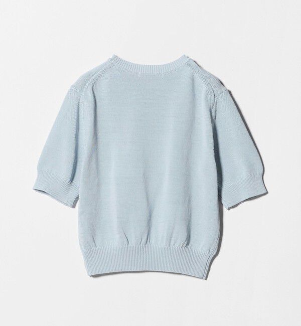 BEAUTY&YOUTH UNITED ARROWS「コイルニット ショートスリーブ プルオーバー ウォッシャブル」|ニット・セーター|