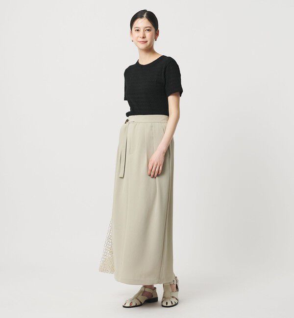 BEAUTY&YOUTH UNITED ARROWS「ジャガード コンパクト ショートスリーブTシャツ」|Tシャツ・カットソー|