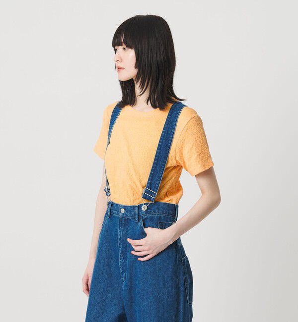 BEAUTY&YOUTH UNITED ARROWS「ジャガード コンパクト ショートスリーブTシャツ」|Tシャツ・カットソー|