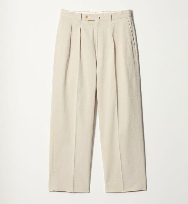 STEVEN ALAN「＜Steven Alan＞ グレース ツイル イン ツープリーツ ドレス トラウザーズII」|チノ|OFF WHITE