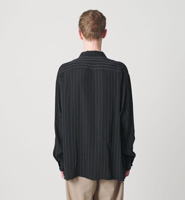 MONKEY TIME「フィブリル キュプラ ストライプ シャツ」|シャツ・ブラウス|