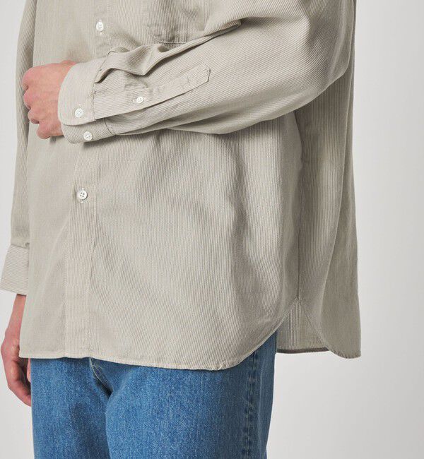 STEVEN ALAN「＜Steven Alan＞ ドレープ コードレーン レギュラーカラー シャツ LOOSE」|シャツ・ブラウス|