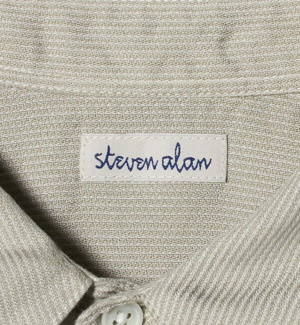 STEVEN ALAN「＜Steven Alan＞ ドレープ コードレーン レギュラーカラー シャツ LOOSE」|シャツ・ブラウス|