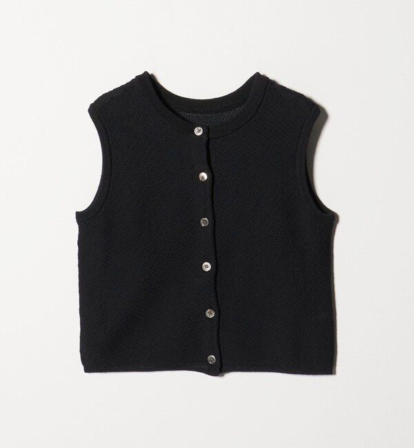 BEAUTY&YOUTH UNITED ARROWS「コットンポリエステル ジャガード 2WAYニットベスト  ウォッシャブル」|ベスト・ジレ|BLACK