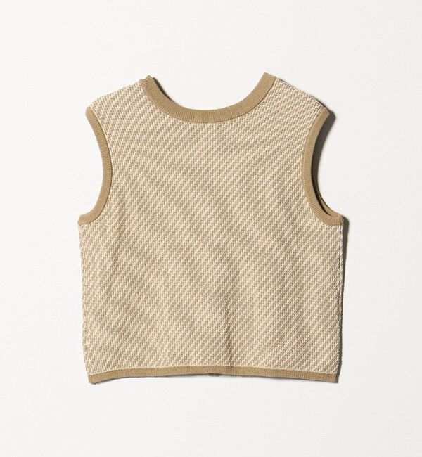 BEAUTY&YOUTH UNITED ARROWS「コットンポリエステル ジャガード 2WAYニットベスト  ウォッシャブル」|ベスト・ジレ|