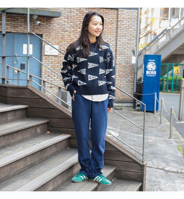 BEAMSBOY「ペナント ニット プルオーバー」|ニット・セーター|