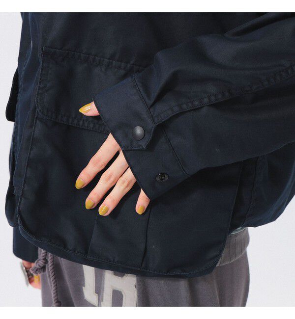 BEAMSBOY「シャンブレー ギャバ ショート フィッシング ジャケット」|ブルゾン・スタジャン|