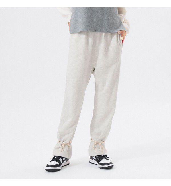 BEAMSBOY「ヘム アレンジ スウェットパンツ」|チノ|