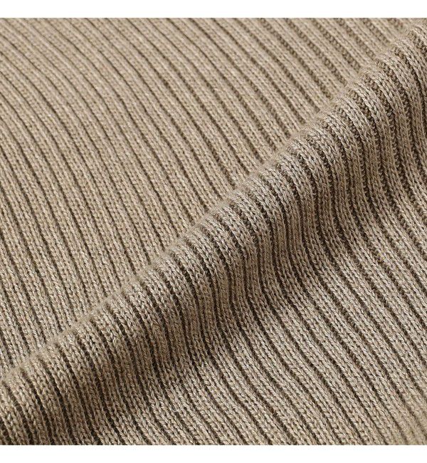 Demi-Luxe BEAMS 「SEEALL / リブ Vネック スキッパー ポロ」|ニット・セーター|