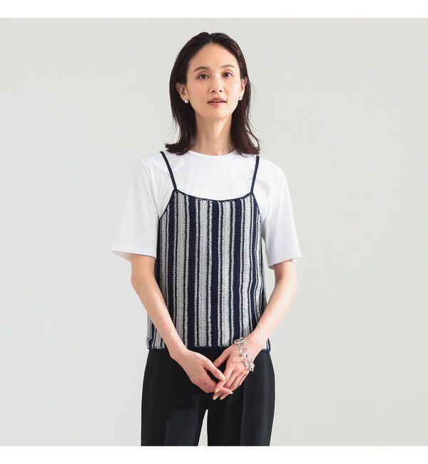 Demi-Luxe BEAMS 「Krochet / コットン クロシェ キャミソール」|ニット・セーター|