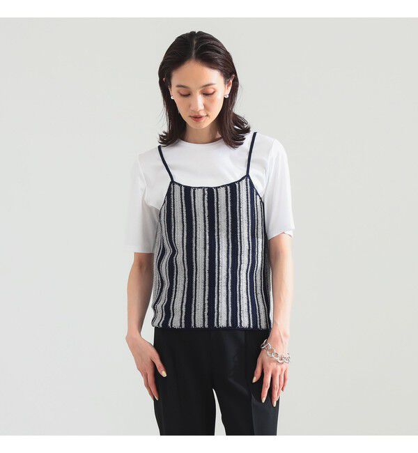 Demi-Luxe BEAMS 「Krochet / コットン クロシェ キャミソール」|ニット・セーター|