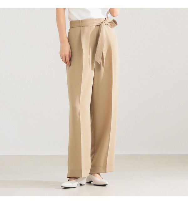 Demi-Luxe BEAMS 「ストレッチサテン タックパンツ」|チノ|