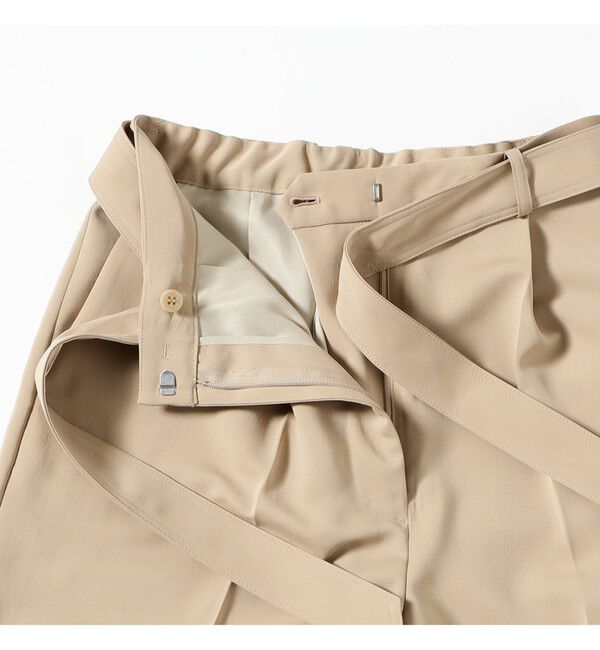 Demi-Luxe BEAMS 「ストレッチサテン タックパンツ」|チノ|