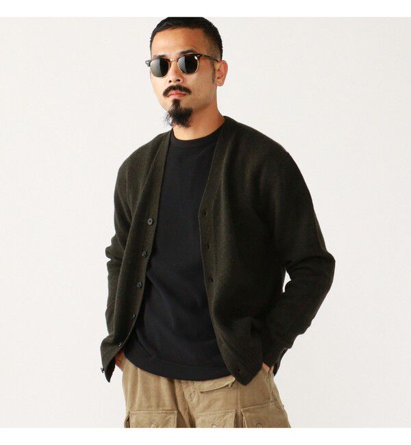 BEAMS PLUS「BEAMS PLUS / エルボーパッチ カーディガン」|ニット・セーター|
