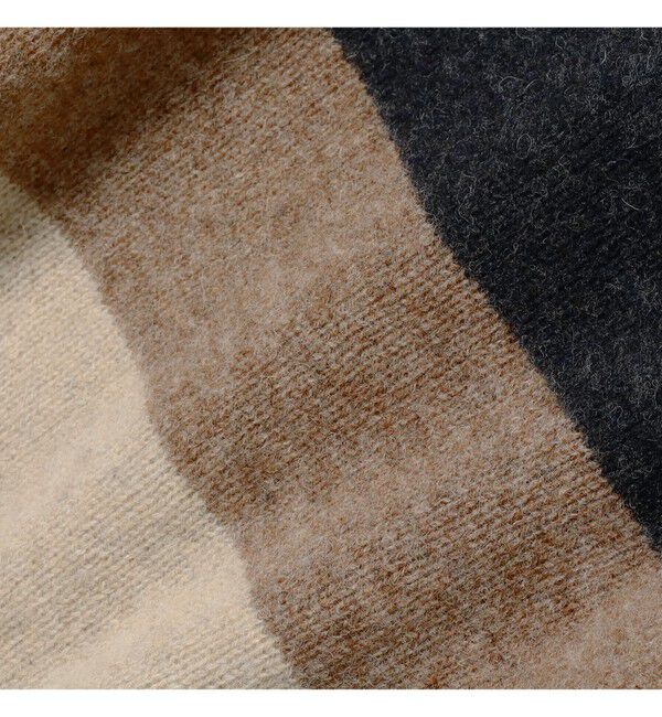 BEAMS PLUS「ストライプクルーネック シャギーニット」|ニット・セーター|