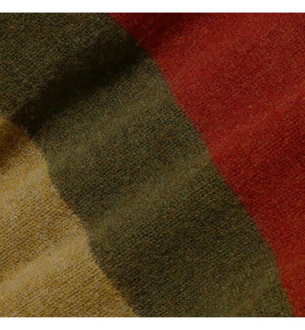 BEAMS PLUS「ストライプクルーネック シャギーニット」|ニット・セーター|