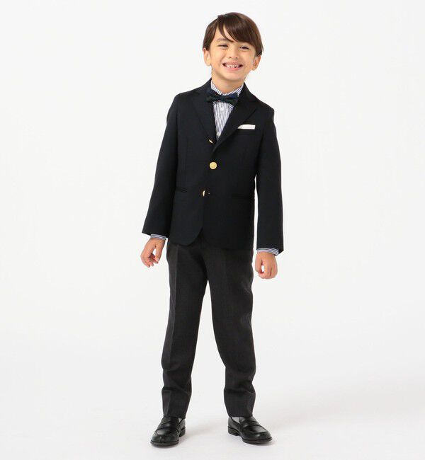 SHIPS KIDS「SHIPS KIDS:ウール NO/P ロング パンツ(110～130cm)」|スラックス|