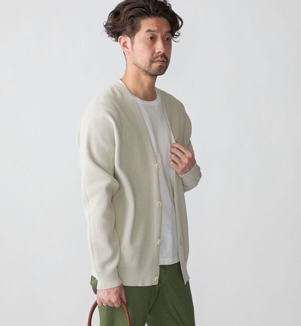 SHIPS「SHIPS:〈手洗い可能〉12ゲージ ペーパーヤーン Vネック カーディガン」|カーディガン|