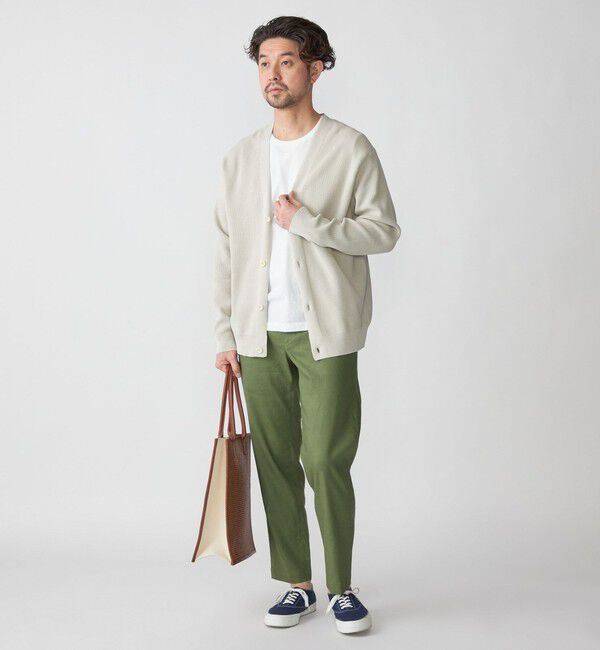 SHIPS「SHIPS:〈手洗い可能〉12ゲージ ペーパーヤーン Vネック カーディガン」|カーディガン|