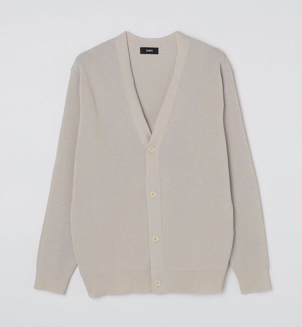 SHIPS「SHIPS:〈手洗い可能〉12ゲージ ペーパーヤーン Vネック カーディガン」|カーディガン|