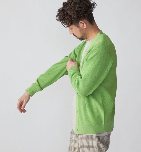 SHIPS「SHIPS:〈手洗い可能〉12ゲージ ペーパーヤーン Vネック カーディガン」|カーディガン|