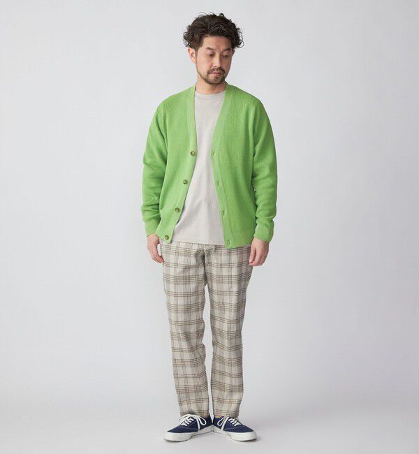 SHIPS「SHIPS:〈手洗い可能〉12ゲージ ペーパーヤーン Vネック カーディガン」|カーディガン|