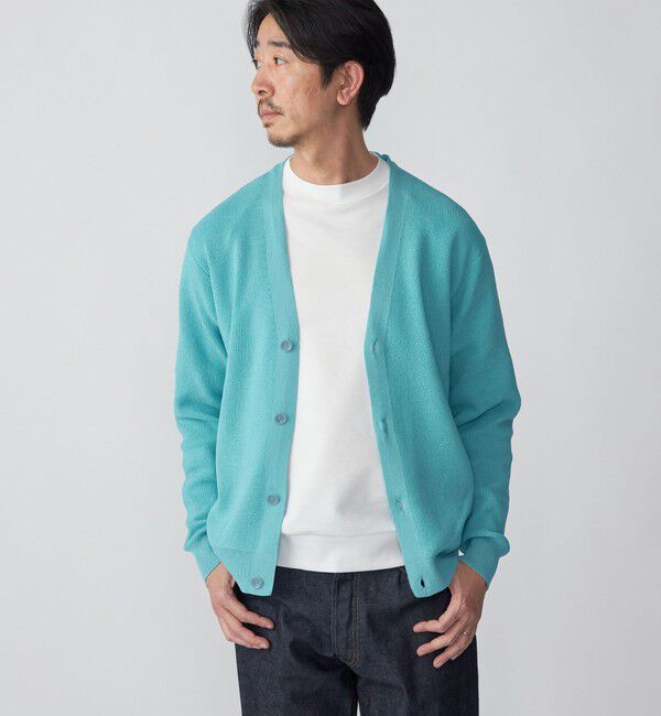 SHIPS「SHIPS:〈手洗い可能〉12ゲージ ペーパーヤーン Vネック カーディガン」|カーディガン|