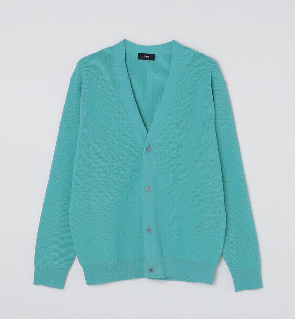 SHIPS「SHIPS:〈手洗い可能〉12ゲージ ペーパーヤーン Vネック カーディガン」|カーディガン|