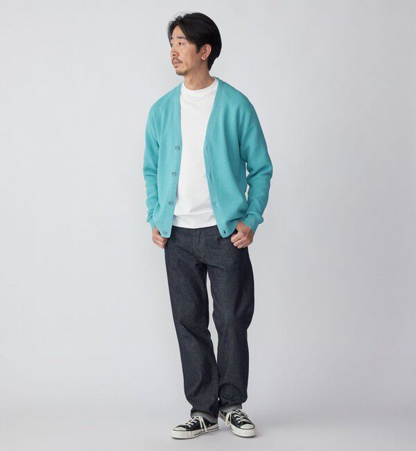 SHIPS「SHIPS:〈手洗い可能〉12ゲージ ペーパーヤーン Vネック カーディガン」|カーディガン|