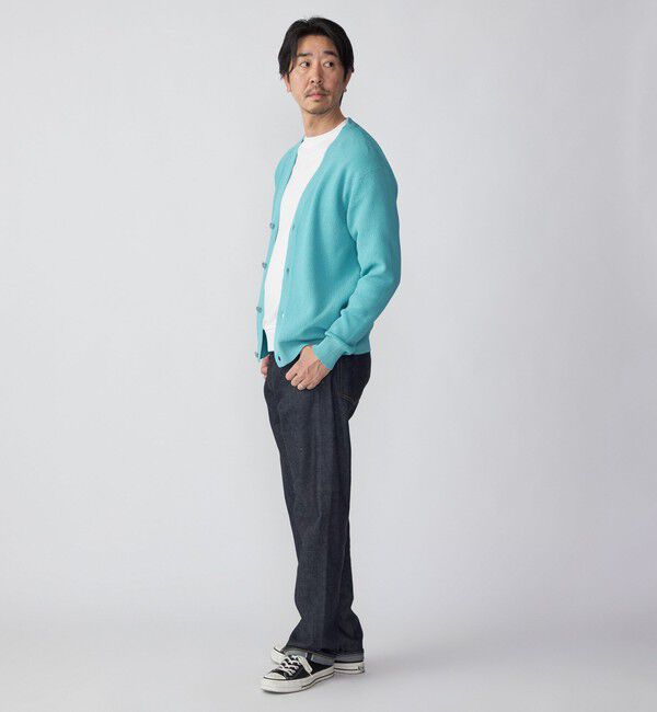 SHIPS「SHIPS:〈手洗い可能〉12ゲージ ペーパーヤーン Vネック カーディガン」|カーディガン|