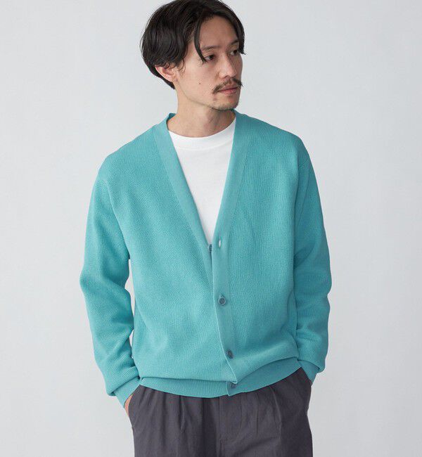 SHIPS「SHIPS:〈手洗い可能〉12ゲージ ペーパーヤーン Vネック カーディガン」|カーディガン|