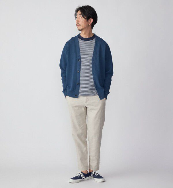 SHIPS「SHIPS:〈手洗い可能〉12ゲージ ペーパーヤーン Vネック カーディガン」|カーディガン|