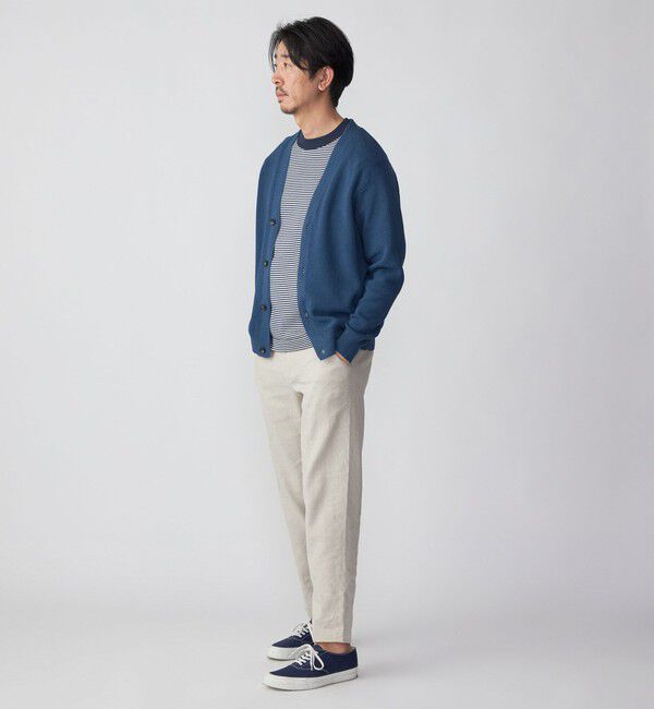 SHIPS「SHIPS:〈手洗い可能〉12ゲージ ペーパーヤーン Vネック カーディガン」|カーディガン|