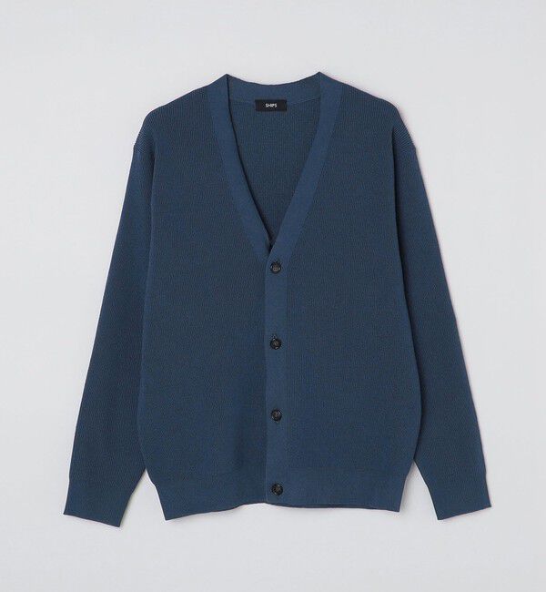 SHIPS「SHIPS:〈手洗い可能〉12ゲージ ペーパーヤーン Vネック カーディガン」|カーディガン|