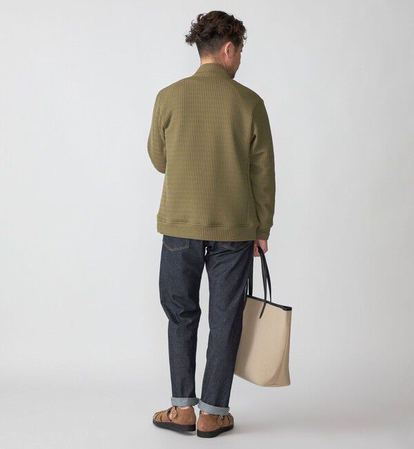 SHIPS「SHIPS: クォーター ゲージ ハイジップ スタンドブルゾン カーディガン」|カーディガン|