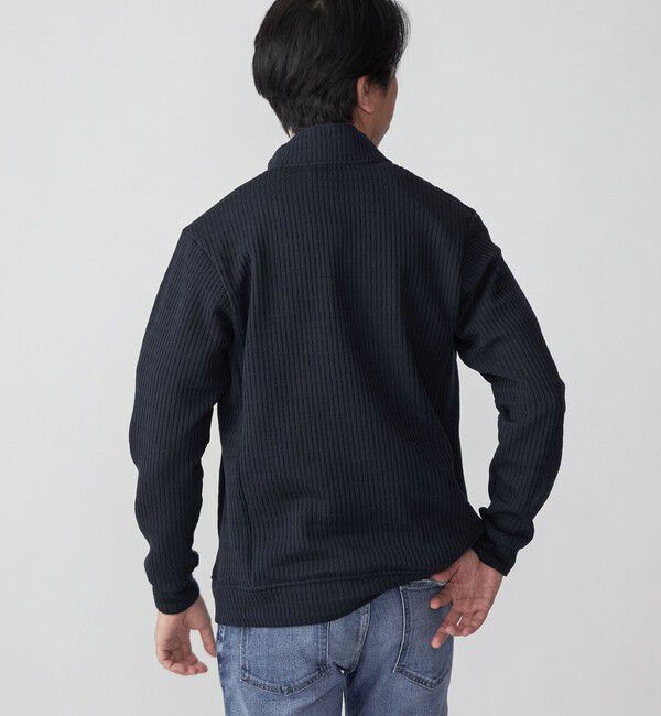 SHIPS「SHIPS: クォーター ゲージ ハイジップ スタンドブルゾン カーディガン」|カーディガン|