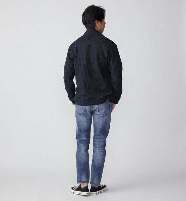 SHIPS「SHIPS: クォーター ゲージ ハイジップ スタンドブルゾン カーディガン」|カーディガン|