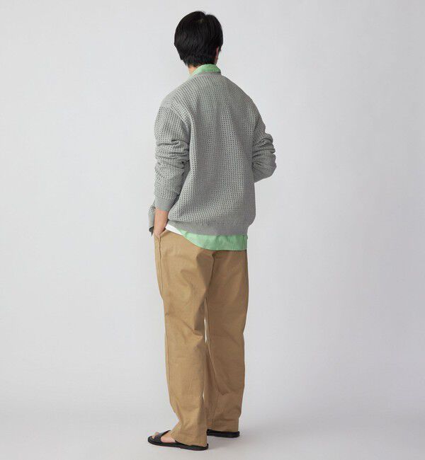 SHIPS「SHIPS:〈手洗い可能〉12ゲージ クロシェライク アイレット カーディガン」|カーディガン|