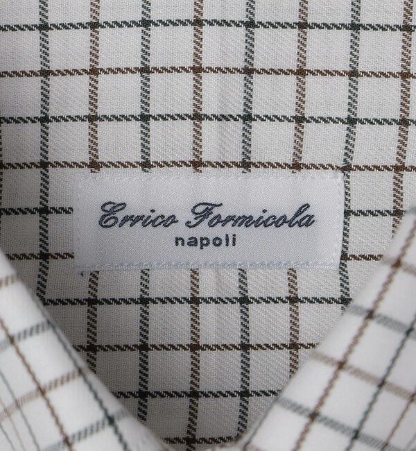 SHIPS「Errico Formicola: タブカラー タッタソールチェック シャツ」|シャツ・ブラウス|