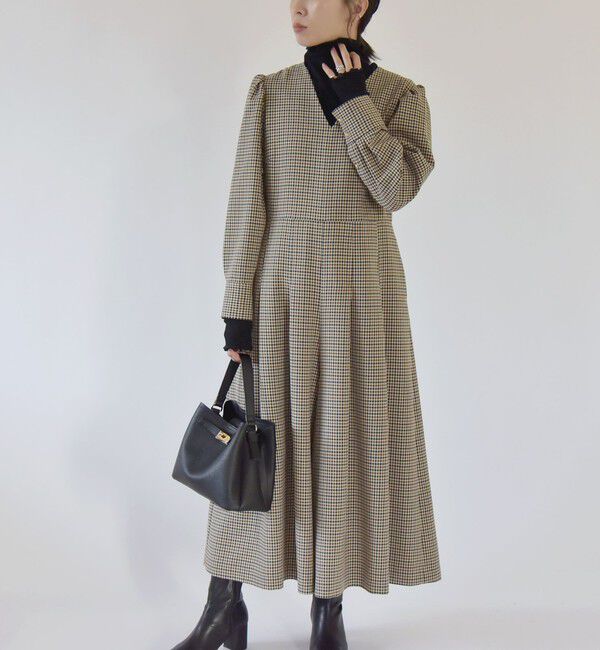 quaranciel「quaranciel:〈洗濯機可能〉チェック タック サロペット パンツ」|オールインワン|