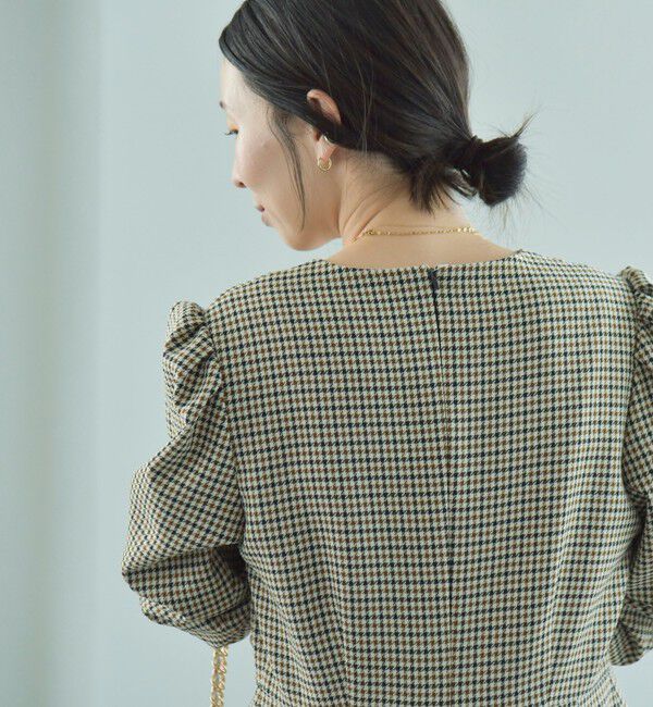 quaranciel「quaranciel:〈洗濯機可能〉チェック タック サロペット パンツ」|オールインワン|