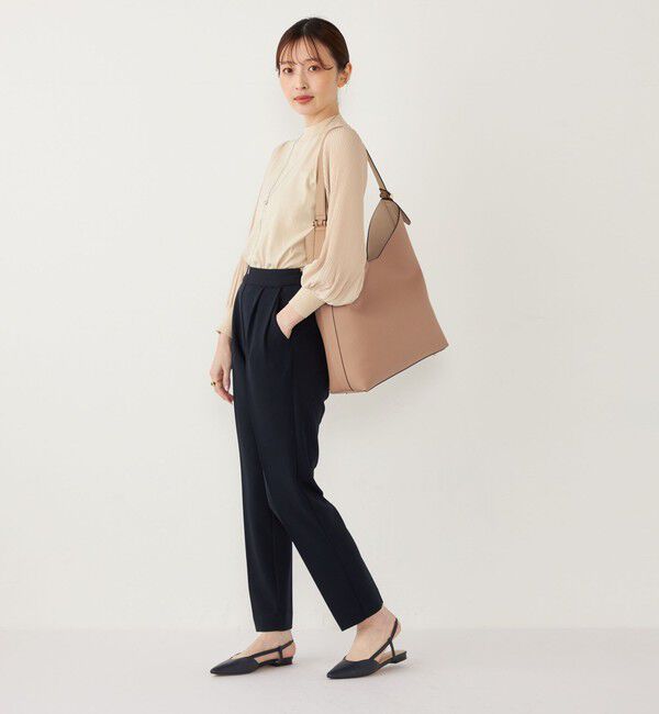 SHIPS Colors 「SHIPS Colors:〈手洗い可能〉プリーツ スリーブ コンビ ニット◇」|ニット・セーター|