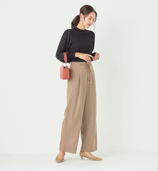 SHIPS Colors 「SHIPS Colors:〈手洗い可能〉プリーツ スリーブ コンビ ニット◇」|ニット・セーター|