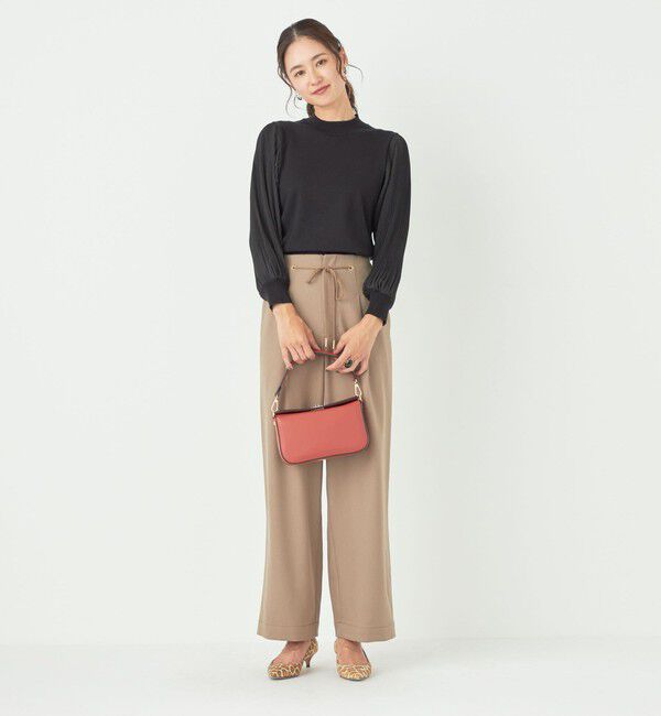 SHIPS Colors 「SHIPS Colors:〈手洗い可能〉プリーツ スリーブ コンビ ニット◇」|ニット・セーター|