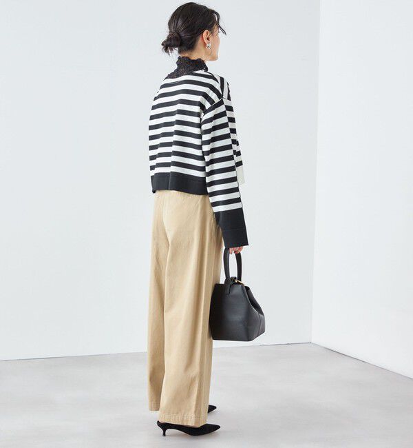 SHIPS for women「〈手洗い可能〉前後2WAY TOKUSHIMA ボーダー ニット 24SS ◇」|ニット・セーター|