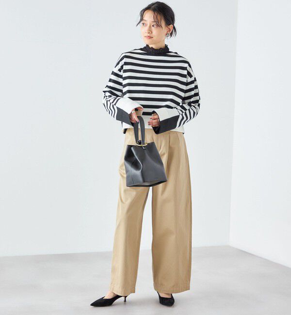 SHIPS for women「〈手洗い可能〉前後2WAY TOKUSHIMA ボーダー ニット 24SS ◇」|ニット・セーター|