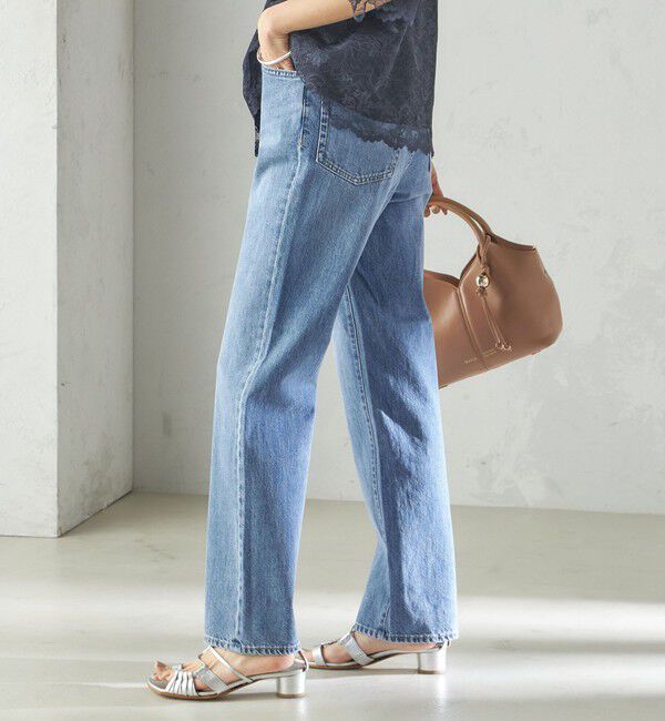 SHIPS for women「〈洗濯機可能〉ストレート フィット デニム パンツ」|デニム|