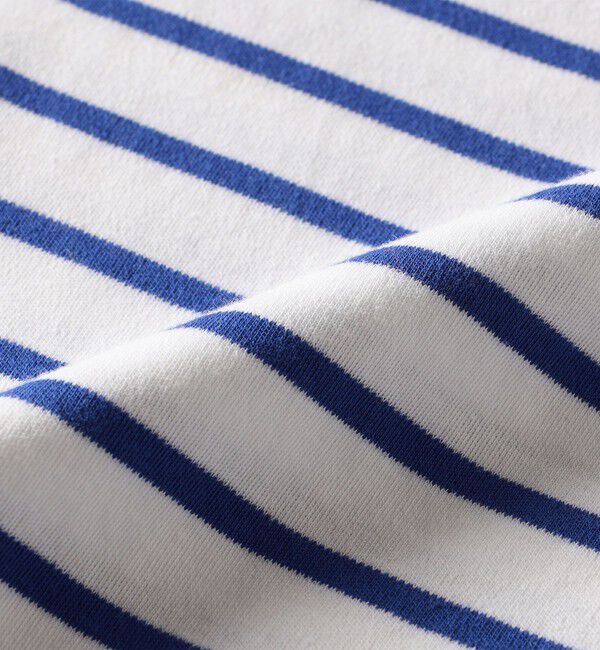 quaranciel「quaranciel:〈洗濯機可能〉ラウンドネック ボーダー カットソー」|Tシャツ・カットソー|